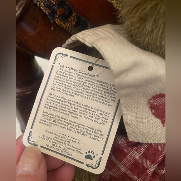 NWT Retired -1999 Boyds Bear Plush Prudence Bearimore #912053 - Picture 3 of 13